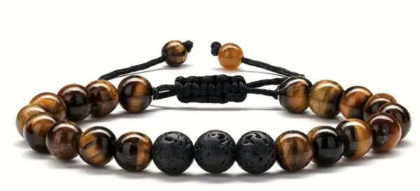 Set Bracciali Uomo Donna  con Pietre Preziose Naturali   2 pz - immagine 11